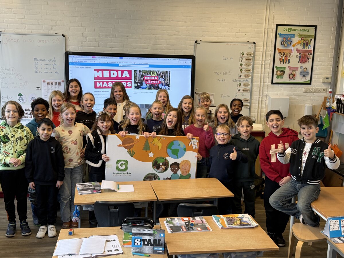 Groep 5/6 van Kindcentrum Johan Friso in Steenwijk