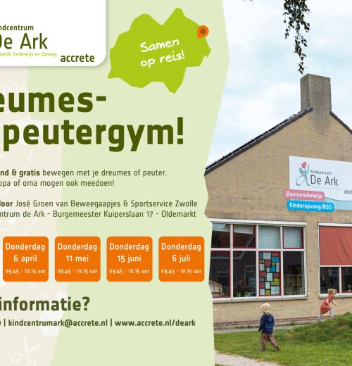 Dreumes- en peutergym in Oldemarkt bij de Ark