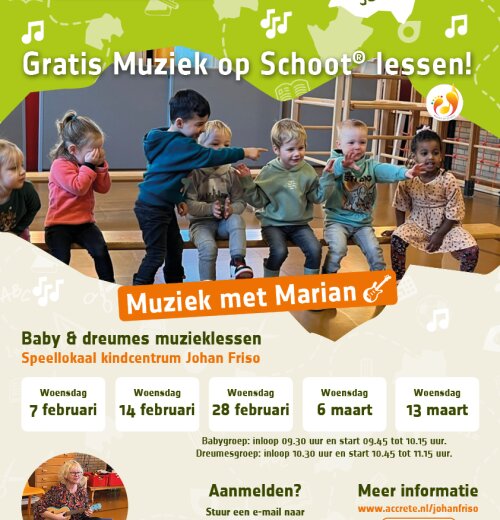 Gratis muziek op schoot lessen