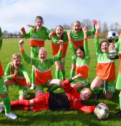 Meisjesteam Kindcentrum Claus wint schoolvoetbaltoernooi