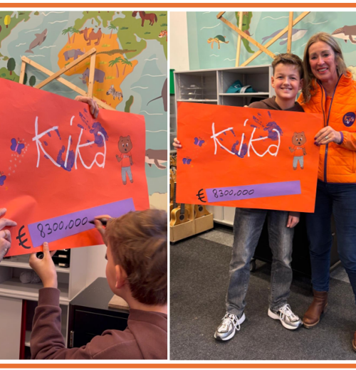 Kinderen Kindcentrum Ichthus zamelen 8300 euro in voor KiKa!