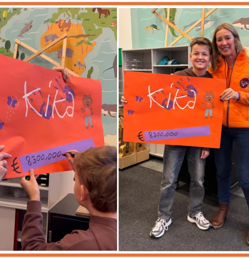 Kinderen Kindcentrum Ichthus zamelen 8300 euro in voor KiKa!