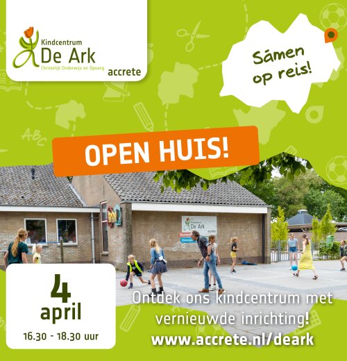 Open Huis op vernieuwd Kindcentrum de Ark!