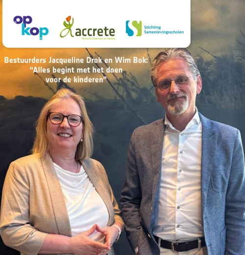Accrete, Op Kop en Stichting Samenlevingscholen starten onderzoek naar intensieve bestuurlijke samenwerking