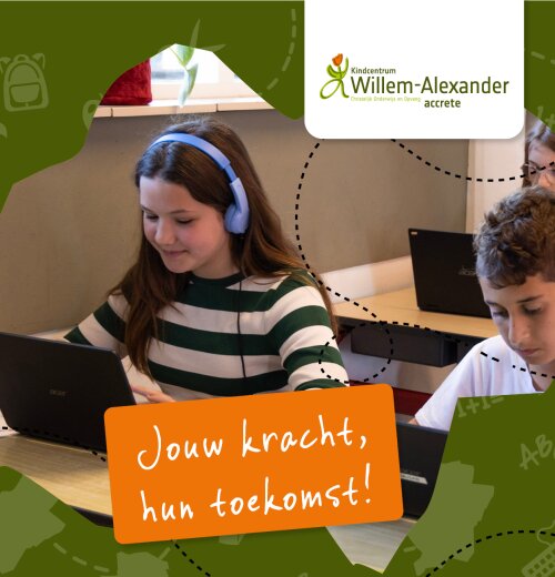 2 Vacatures leerkracht (LC) bij Kindcentrum Willem-Alexander in Steenwijk
